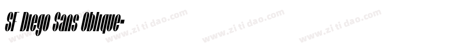 SF Diego Sans Oblique字体转换